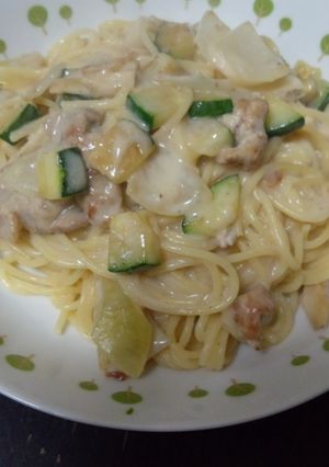 豚肉とズッキーニのクリームスパゲッティ☆-レシピのメイン写真