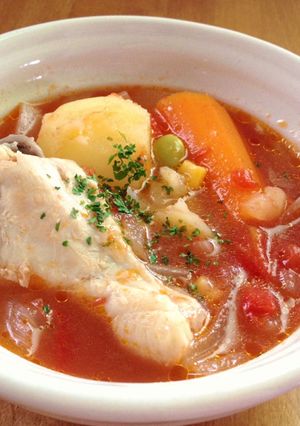 圧力鍋で◎鶏手羽元のトマトポトフ-レシピのメイン写真