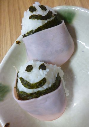 ハム巻おにぎり-レシピのメイン写真