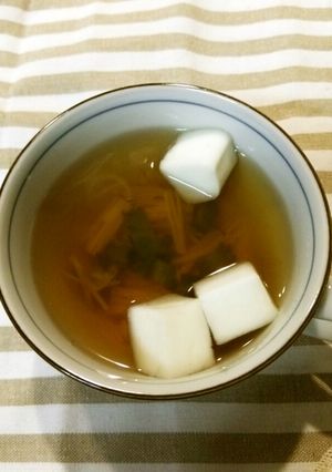 四角豆・えのき・はんぺんのお吸い物♪-レシピのメイン写真