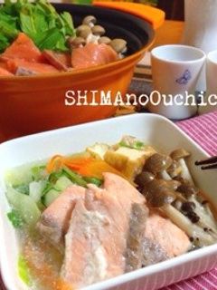 鮭とキャベツの とろろ鍋-レシピのメイン写真