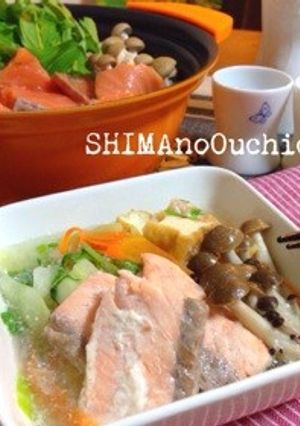 鮭とキャベツの とろろ鍋-レシピのメイン写真