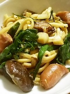 ハマる♡にんにく+醤油+マヨで焼きうどん-レシピのメイン写真