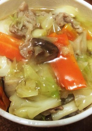 簡単＊キャベツとコンソメで中華丼風-レシピのメイン写真