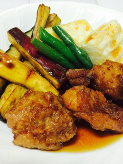 から揚げ&揚げ出し豆腐&野菜揚げ-レシピのメイン写真