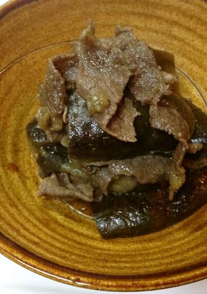 超シンプル♡ナスと牛肉の重ね煮-レシピのメイン写真