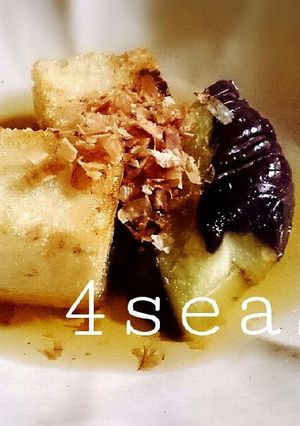 時短☆揚げ(ない)だし豆腐となす-レシピのメイン写真