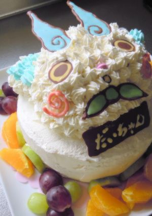 妖怪ウォッチ♪コマさんケーキ-レシピのメイン写真