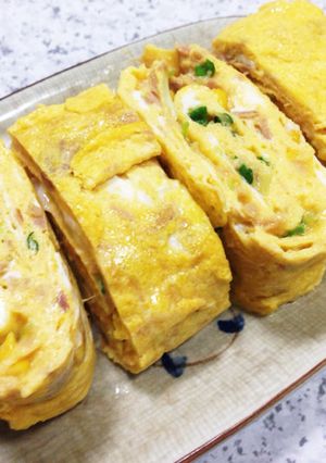 ☆ツナ&コーンとかいわれの卵焼き☆-レシピのメイン写真
