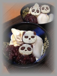 さくさくぱんだの白玉クリ~ムぜんざい-レシピのメイン写真