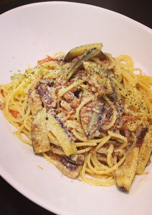 茄子&トマト&アンチョビのパスタ♪-レシピのメイン写真