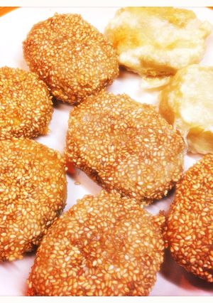 黄金千貫芋サラダのアレンジ♪ゴマコロッケ-レシピのメイン写真