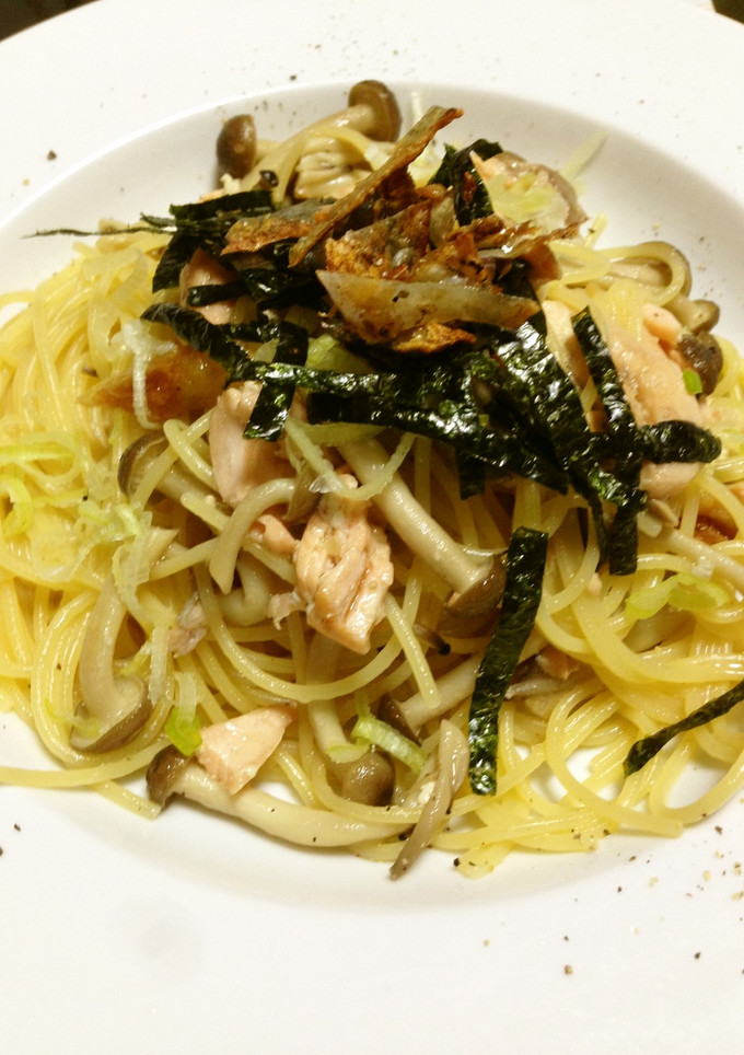 生鮭とキノコの和風スパゲッティ-レシピのメイン写真
