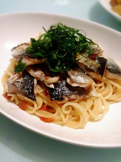 秋刀魚の梅シソ和風パスタ-レシピのメイン写真