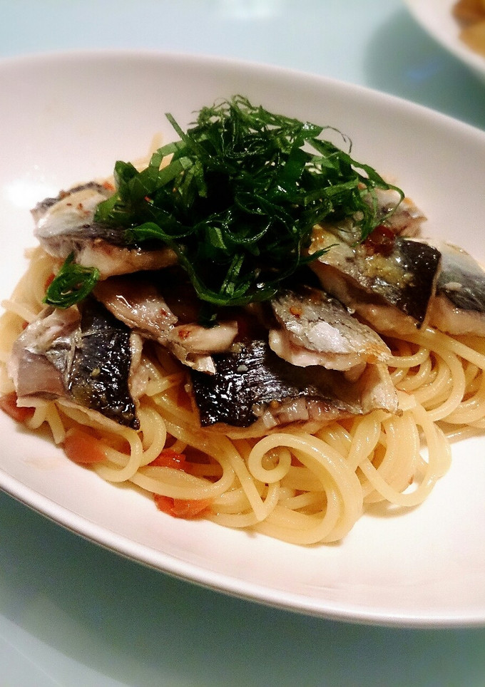 秋刀魚の梅シソ和風パスタ-レシピのメイン写真