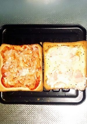 ピザトースト ケチャ&マヨ おやつに!-レシピのメイン写真
