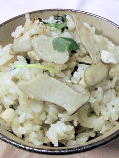 エリンギと鶏とごぼうの炊き込みご飯-レシピのメイン写真