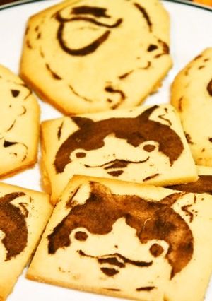 大喜び！ステンシルで妖怪ウォッチクッキー-レシピのメイン写真