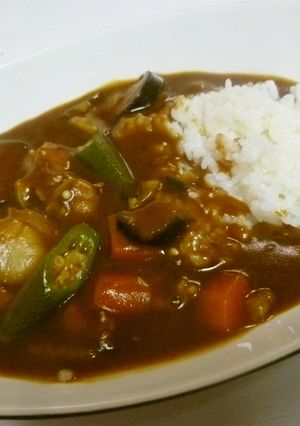 茄子とオクラの帆立カレー-レシピのメイン写真