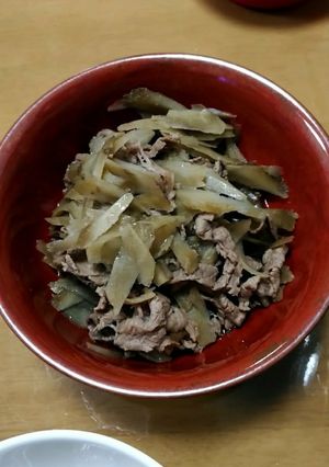ごぼうと牛肉の煮物-レシピのメイン写真