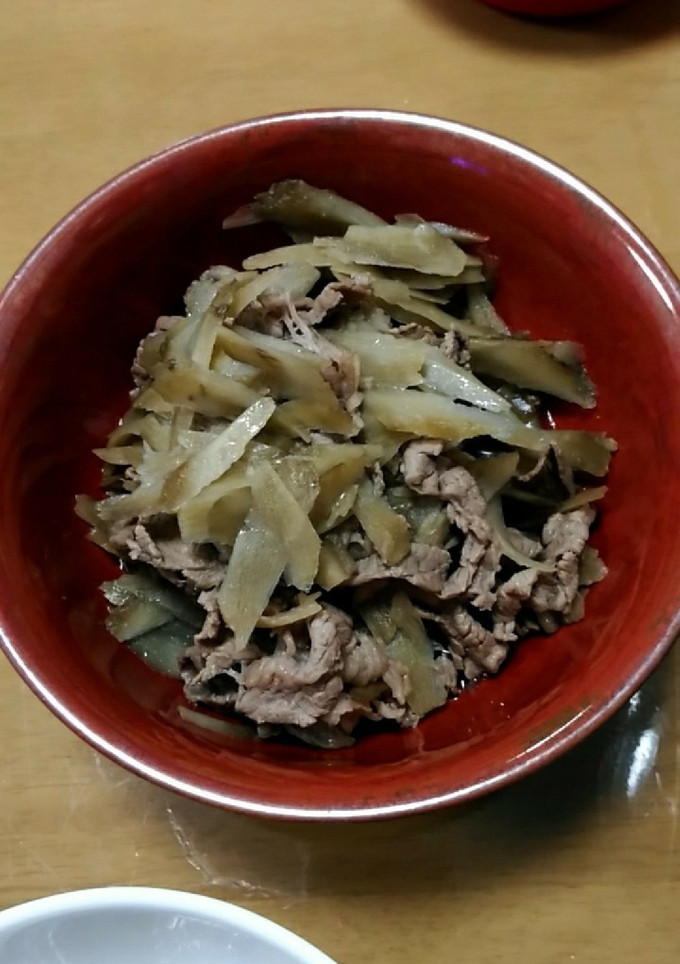 ごぼうと牛肉の煮物-レシピのメイン写真