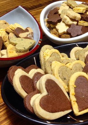 卵不使用、甘さ控えめ4色クッキー-レシピのメイン写真
