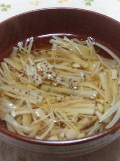 〖牛蒡とえのき茸の澄まし汁〗-レシピのメイン写真