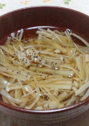 〖牛蒡とえのき茸の澄まし汁〗-レシピのメイン写真