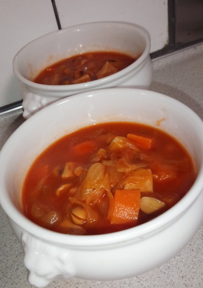 炊飯器で大豆のトマトスープ-レシピのメイン写真