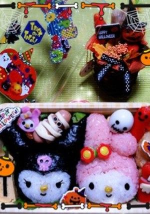 ハロウィン☆マイメロ＆クロミ♡キャラ弁-レシピのメイン写真