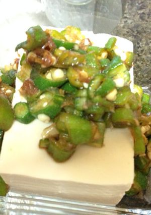 簡単!ごはんに、お豆腐にオクラ-レシピのメイン写真
