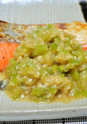 鮭のねぎ味噌焼き-レシピのメイン写真