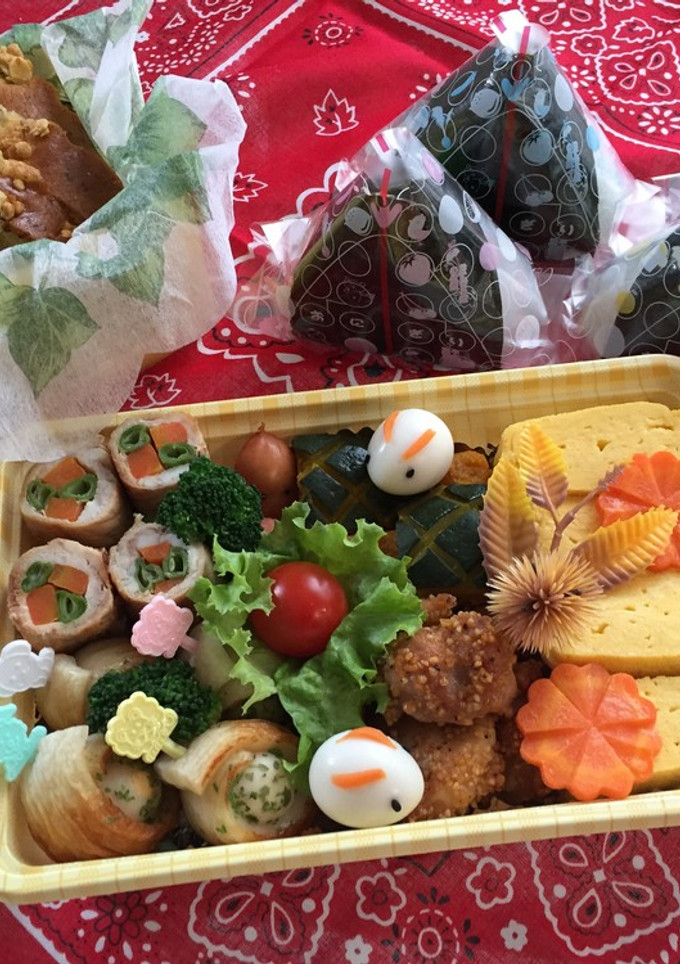 秋の行楽弁当-レシピのメイン写真