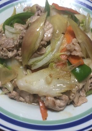 俺流！豚コマ肉のポカポカ野菜炒め-レシピのメイン写真