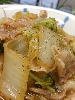 超簡単☆白菜と豚肉のバター醤油煮-レシピのメイン写真