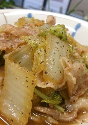 超簡単☆白菜と豚肉のバター醤油煮-レシピのメイン写真