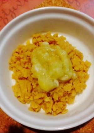 離乳食中期 コーンフレークバナナ-レシピのメイン写真