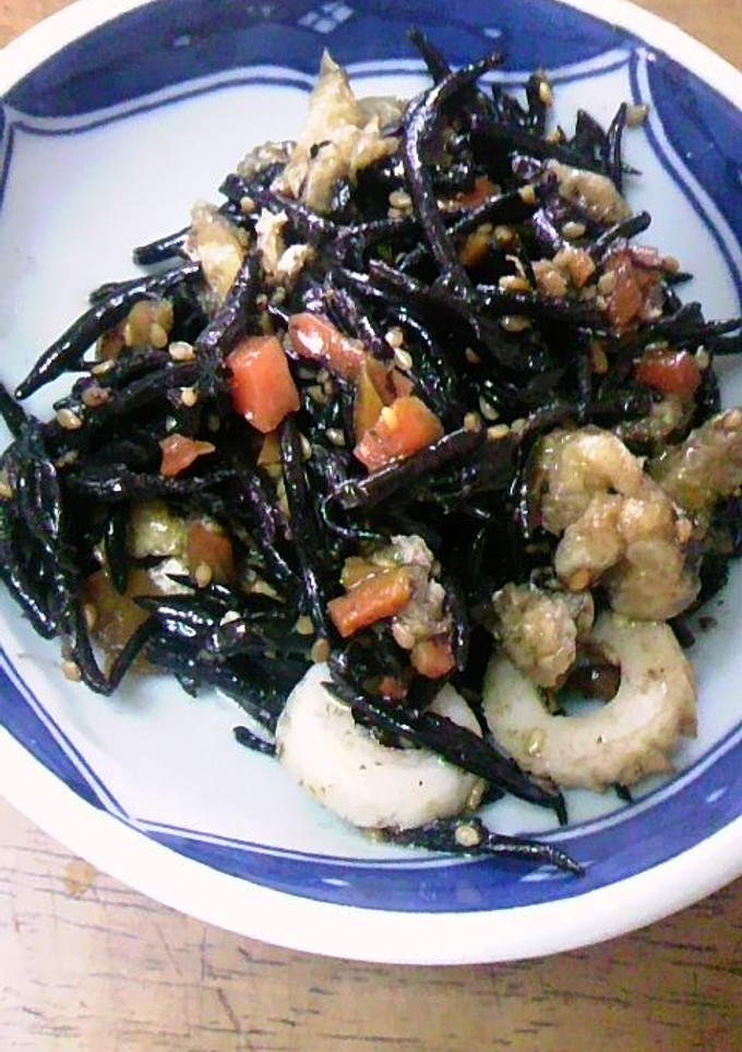 ずぼら旨いひじきの煮物改めひじき炒め-レシピのメイン写真