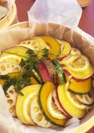 レモンでさっぱり☆秋野菜のせいろ蒸し-レシピのメイン写真