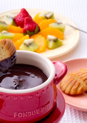 チョコフォンデュ 糖質制限 ダイエット-レシピのメイン写真