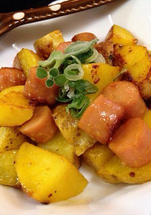 簡単！ミニじゃがウィンナー♪カレー粉炒め-レシピのメイン写真