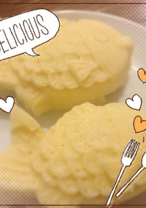 HMで簡単♡ふわもちたい焼き風蒸しパン♪-レシピのメイン写真