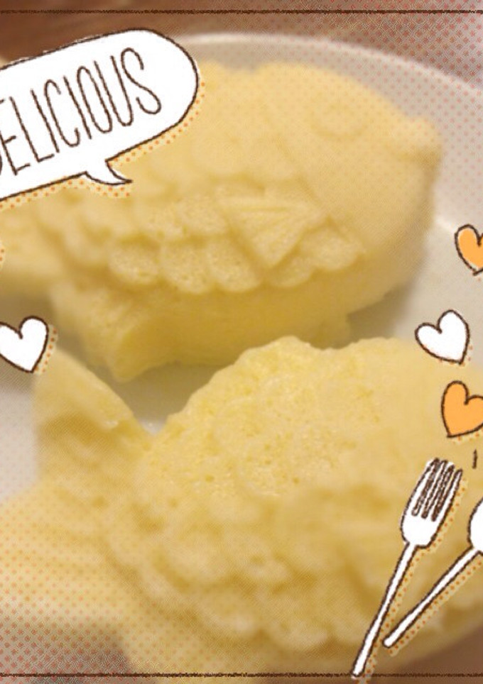 HMで簡単♡ふわもちたい焼き風蒸しパン♪-レシピのメイン写真