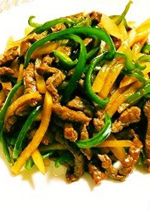 ★簡単！じゃがいもとピーマンの牛肉炒め★-レシピのメイン写真