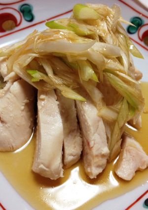 とってもヘルシー！鶏胸肉のネギだれかけ-レシピのメイン写真