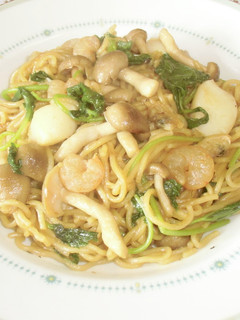 しめじとみつばの上海風焼きそば-レシピのメイン写真