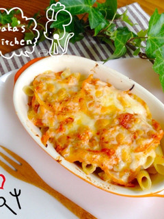 簡単♡トマト豆腐ソースのペンネグラタン♡-レシピのメイン写真