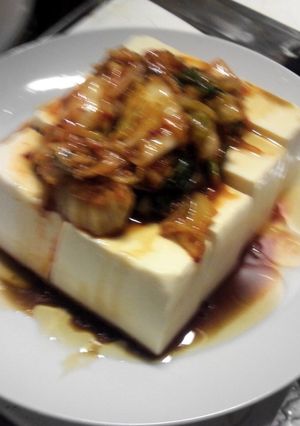 料理初心者に捧ぐ！乗せるだけキムチやっこ-レシピのメイン写真