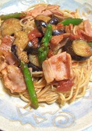 ベーコンとナスのパスタ-レシピのメイン写真