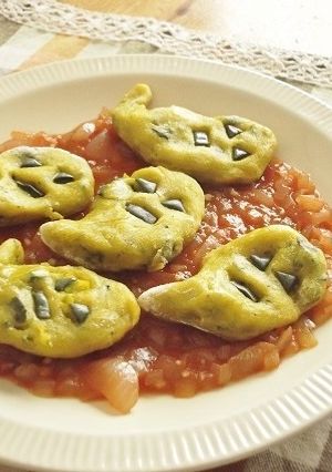 ハロウィンに✿おばけ南瓜　焼きニョッキ-レシピのメイン写真